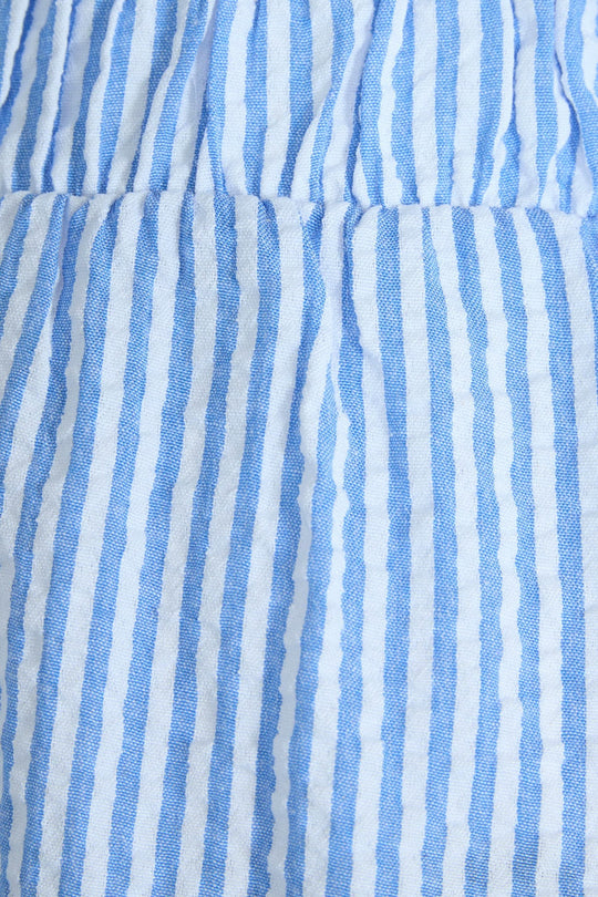 Pynna Shorts - Blå Hvit Stripete