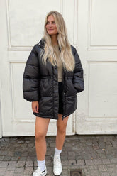 Heather Pufferjakke - Svart - BYIC