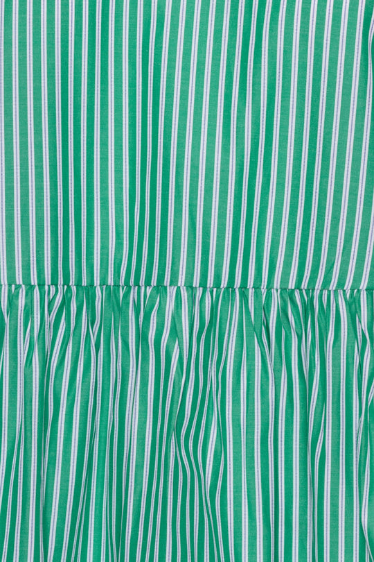 LulaIC Topp - Grønn Hvit Stripete