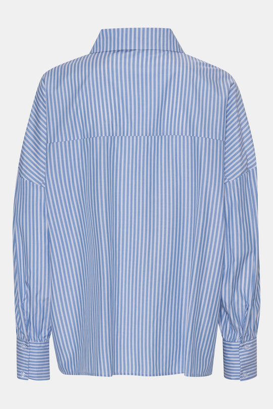 RilloIC Skjorte - Blå Hvit Stripete