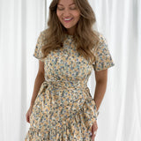 Agnes Kjole - Gul Trykk