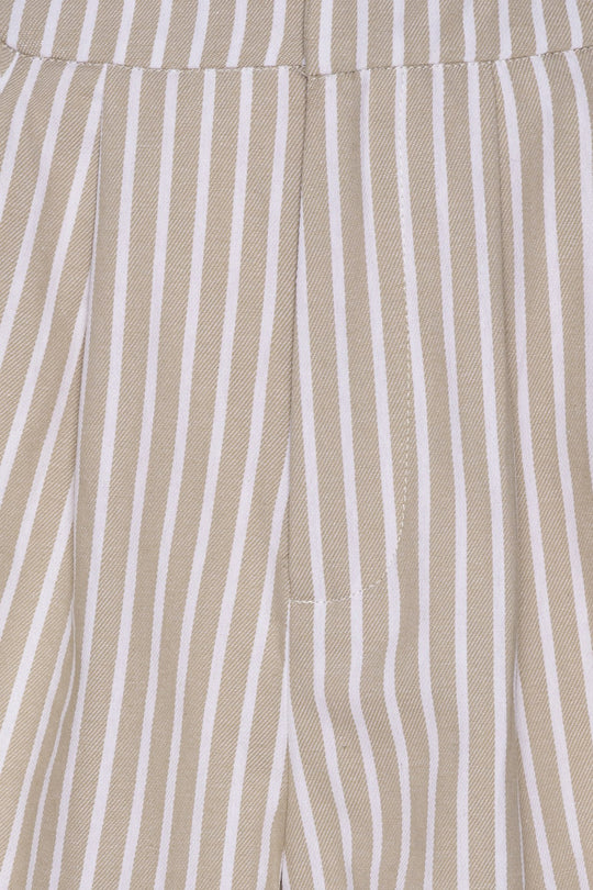 AlbaIC Shorts - Beige Stripete