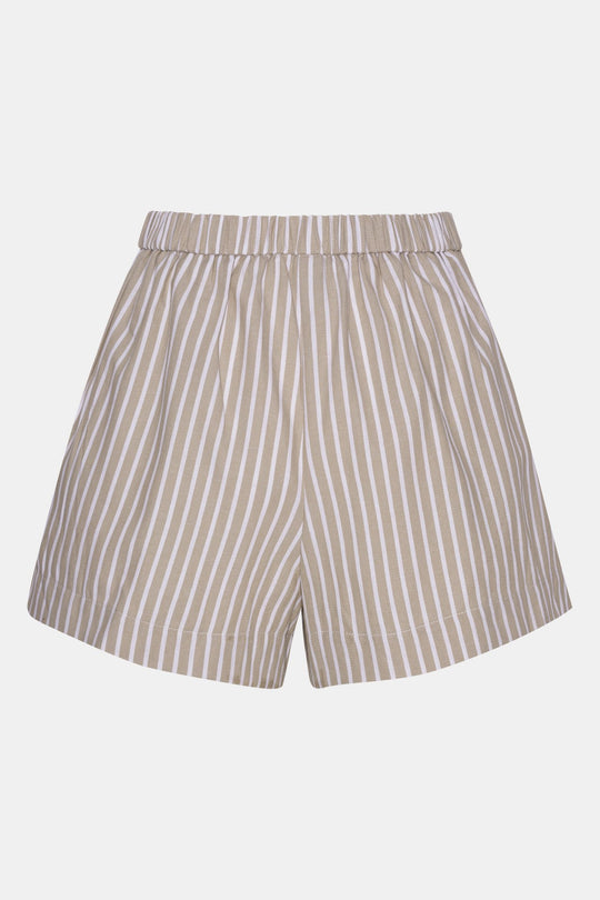 AlbaIC Shorts - Beige Stripete