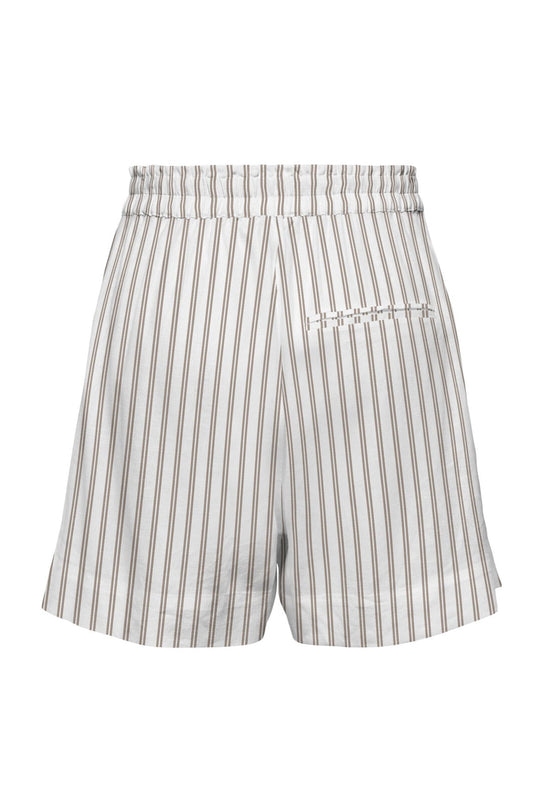 ONLTokyo Shorts - Off White Brun Stripete