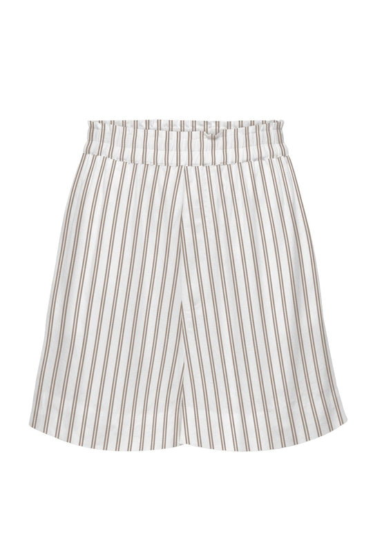 ONLTokyo Shorts - Off White Brun Stripete