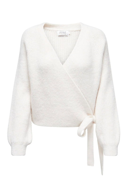ONLMia Omslags Cardigan - Hvit