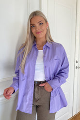 JXJamie Oversized Skjorte - Violet Tulip