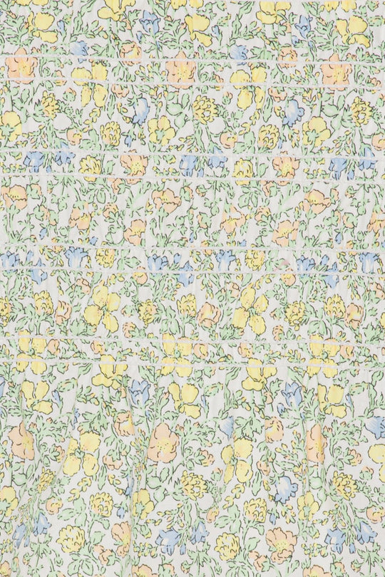 KaroIC Smock Topp - Pastel Grønn Trykk