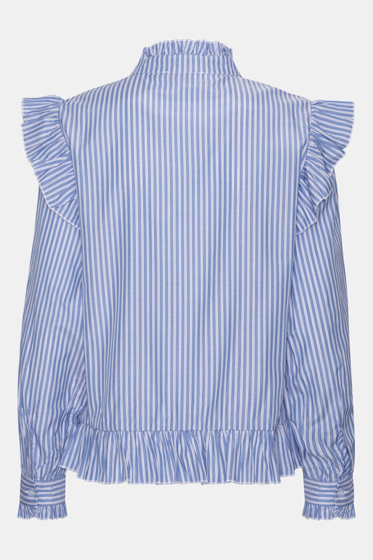 NunaIC Skjorte - Blå Hvit Stripete
