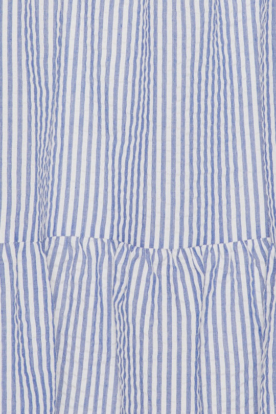 VilmaIC Kjole - Blå Hvit Striper