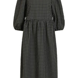 Aminni O-Neck 3/4 Midi Dress - Green - BYIC