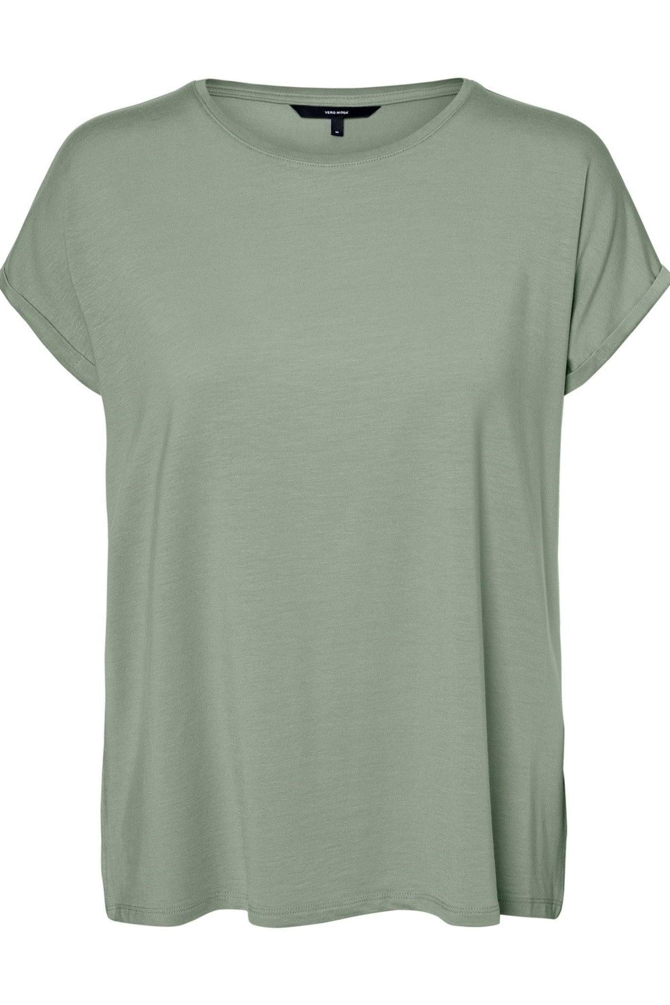 Ava Plain SS Top (PREORDER - week 46/47) - Green - BYIC