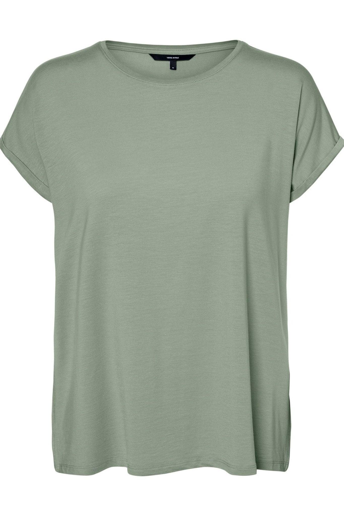 Ava Plain SS Top (PREORDER - week 46/47) - Green - BYIC
