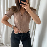 Fabia Top - Camel - BYIC