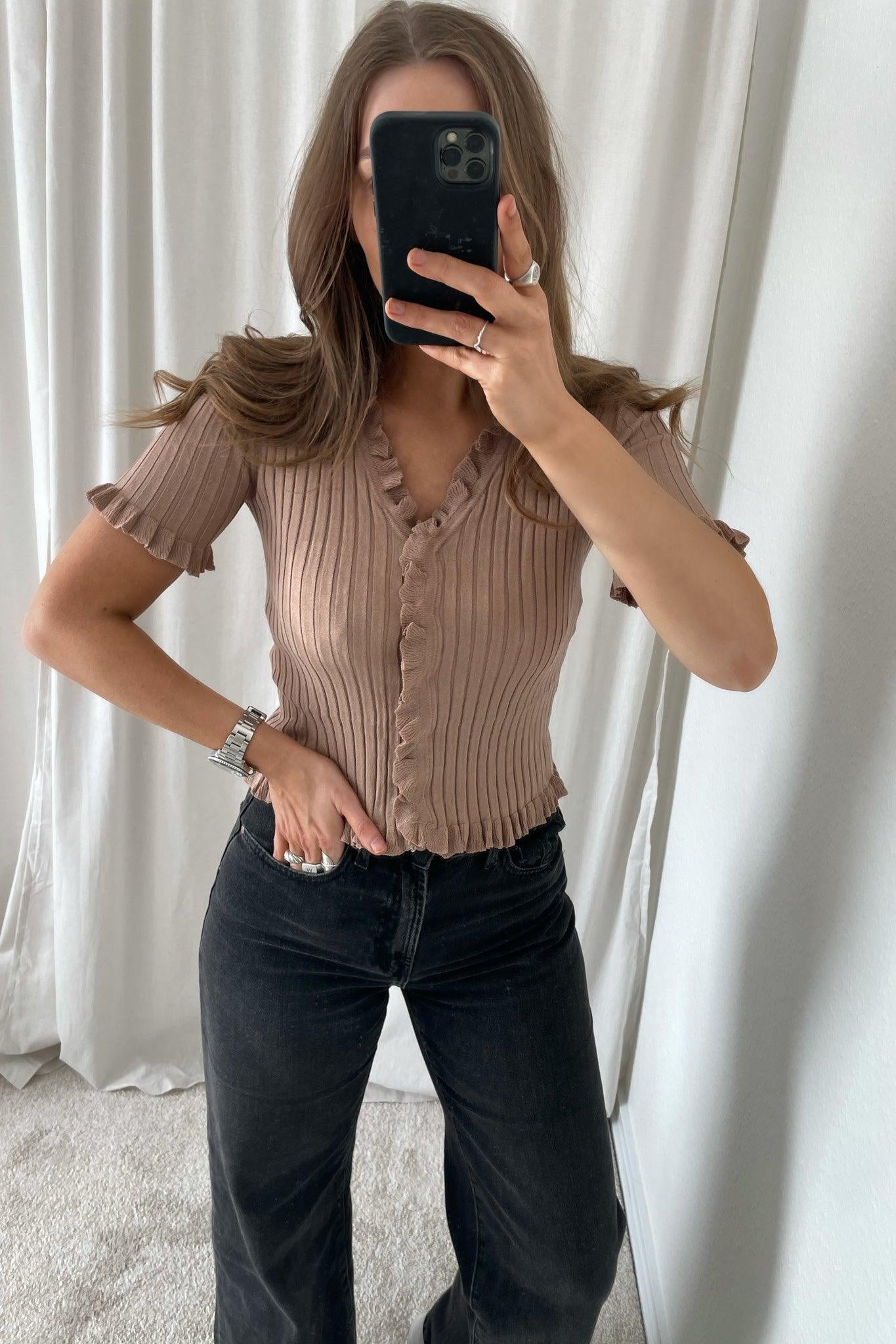 Fabia Top - Camel - BYIC