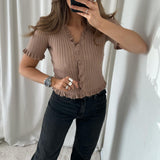 Fabia Top - Camel - BYIC