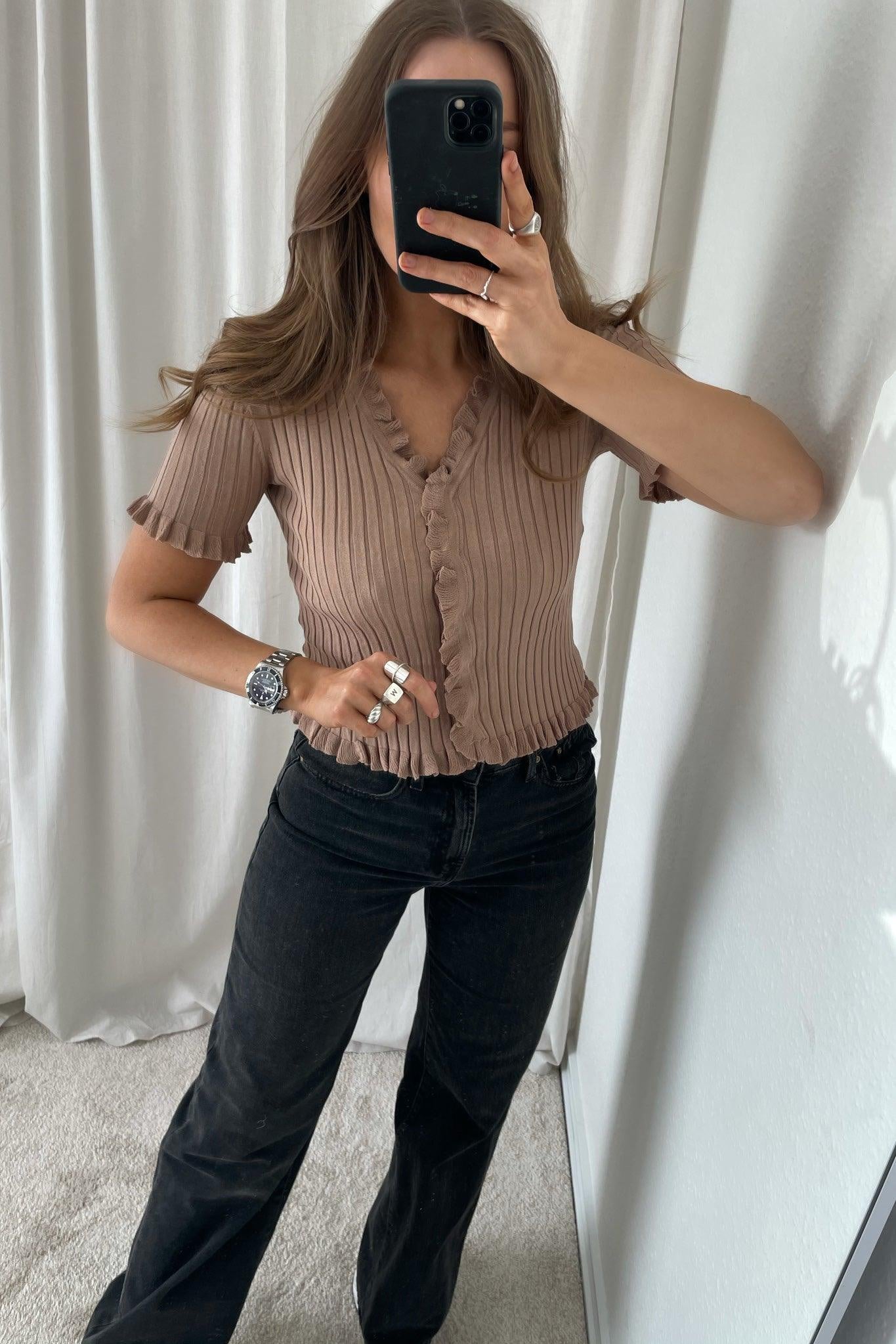 Fabia Top - Camel - BYIC