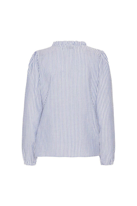 StineIC Skjorte - Blå Hvit Stripe
