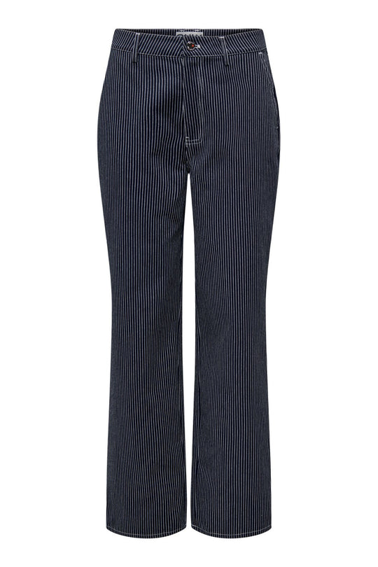 ONLMerle Jeans - Mørkblå Hvit Stripete
