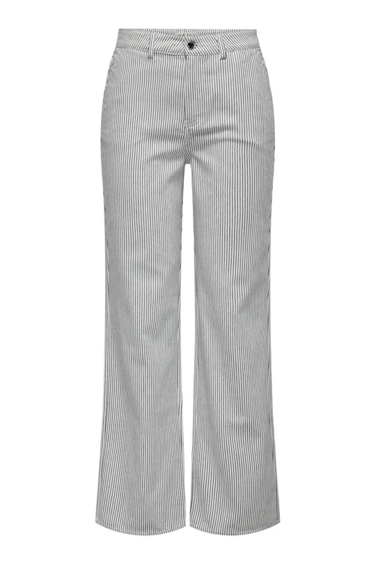 ONLMerle Jeans - Hvit Mørkblå Stripete
