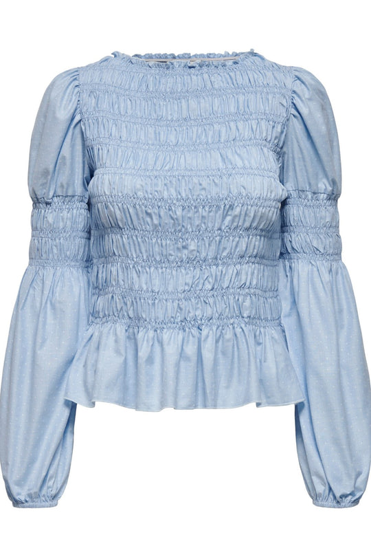ONLGwenda Topp - Cashmere Blå