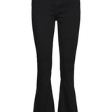 Shape HW Flare Jeans - Black - BYIC